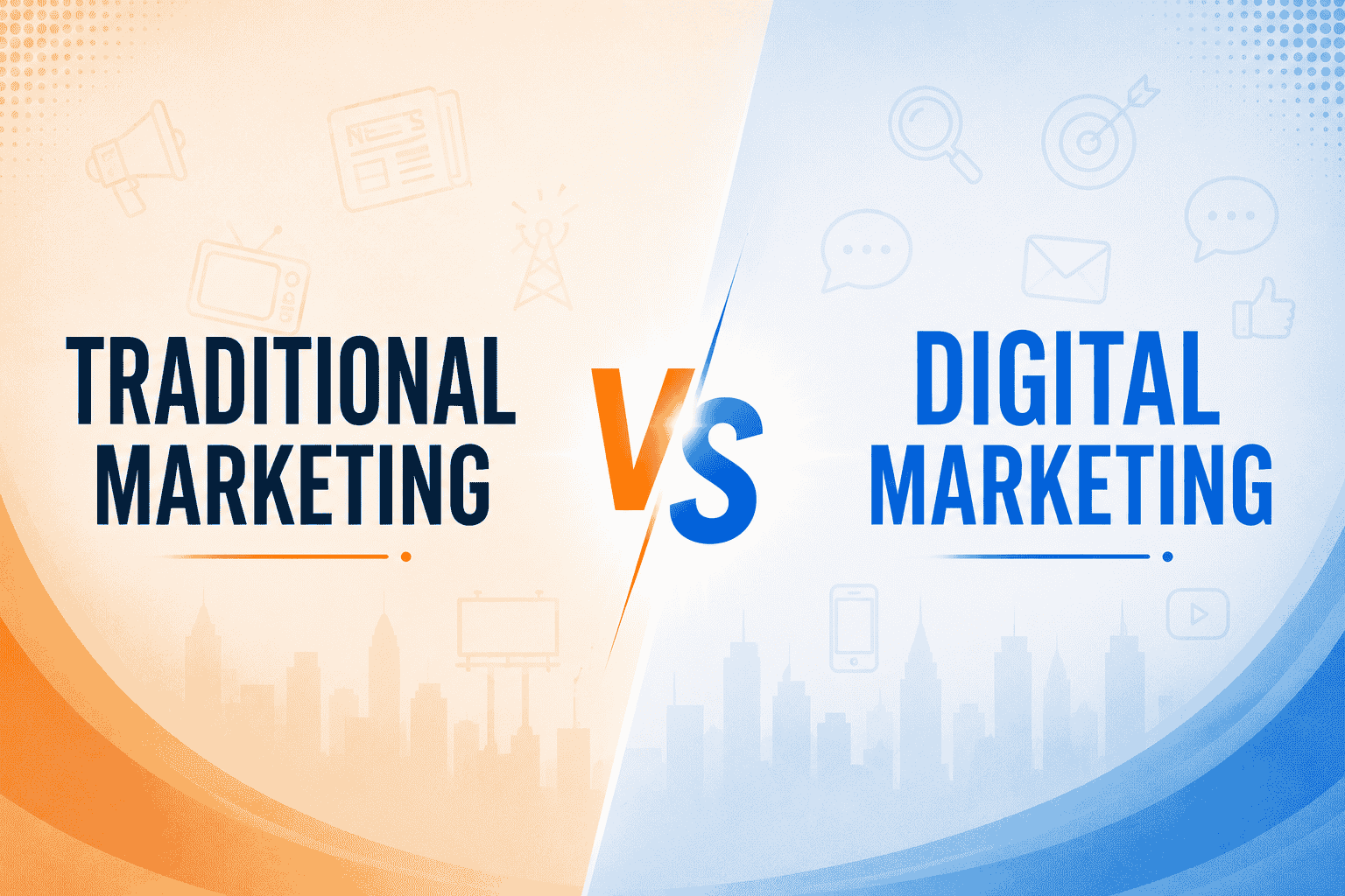 Traditional vs. digital marketing